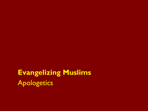 Evangelizing Muslims