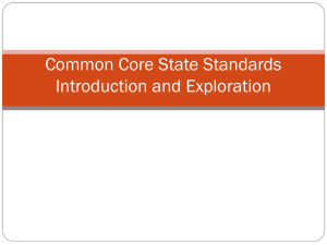 Intro To Common Core Power Point