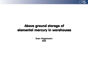 Mercury storage projects - gaps and needs