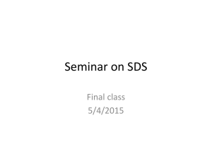 Seminar on SDS