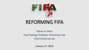 reforming fifa - Lowell Milken Institute