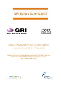 GRI Europe Summit 2012 - Global Real Estate Institute
