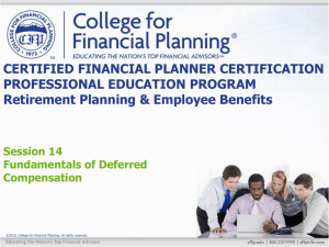 Funded - College for Financial Planning