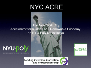 NYC ACRE (NYU-Poly) - Business Incubator Association of New