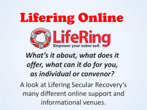Lifering Online - LifeRing Secular Recovery