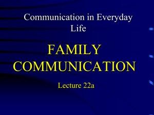 FAMILY COMMUNICATION