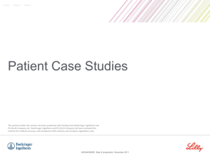 Patient Case Studies 1 & 2