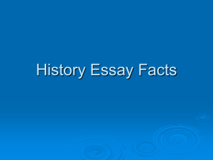 History Essay Facts