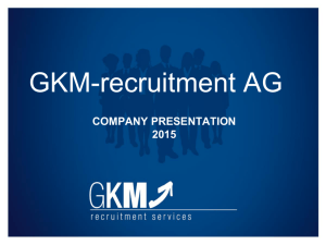 company presentation 2015 - GKM