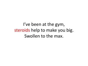 Steroid Literature Review