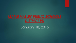 Advance Ed: Standards - Maple Valley School District
