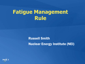 Fatigue Management – NEI