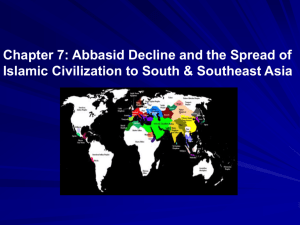Chapter 7 - Spread of Islam to South & Southeast Asian
