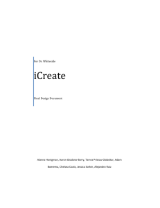 iCREATE Design Document