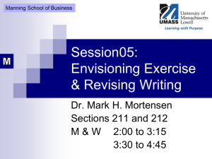 S05 Envisioning Exercise and Revising Writing - Mark