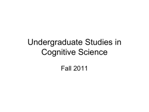 State of the Program - Cognitive Science Department