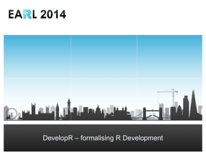 DevelopR - Formalising R Development