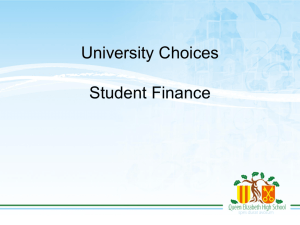 University Finance 2015 Overview John Hill Presentation File