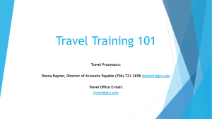 Travel Training 101
