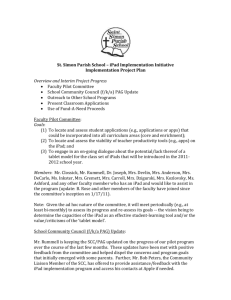 DRAFT v4 (7/21/11) St. Simon Parish School – iPad Implementation