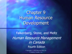 chapter nine human resource development
