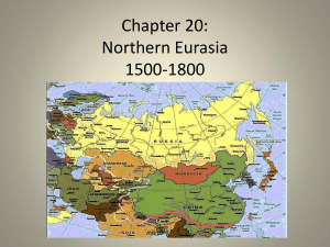 Notes: Chapter 20, Northern Eurasia, 1500-1800