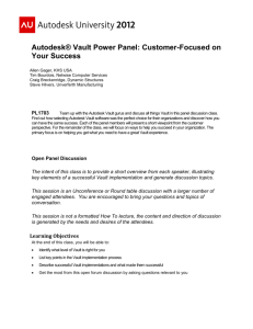 Autodesk® Vault Power Panel: Customer