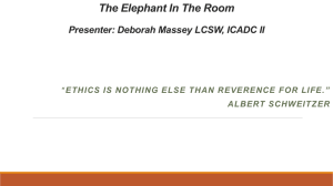 The Elephant in the Room - Georgia School of Addiction Studies