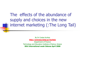 The Long tail effect