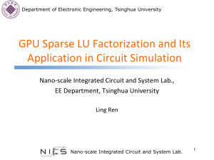 GPU Sparse LU Factorization and its Application in Circuit