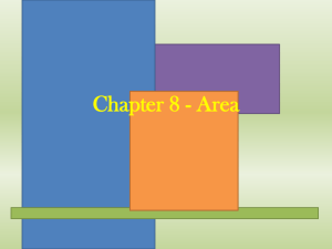 Areas of Parallelograms and Rectangles