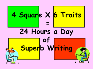 4-Square x 6-Traits = 24 Hours a Day of Superb Writing