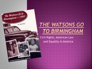 The Watsons go to Birmingham - pams