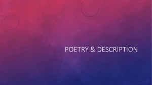 Poetry & Description