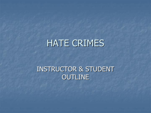 hate crimes - NMDPS Law Enforcement Academy