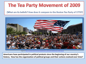 The Tea Party 2009 - History News Network