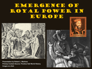 Emergence of Royal Power in Europe
