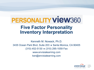 Personality View 360 Achievement
