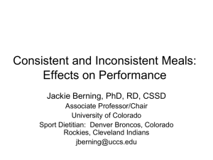 Nutrition PPT for Athletes