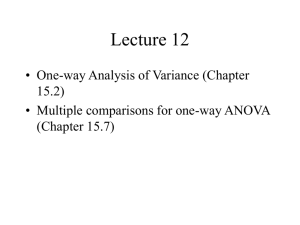 Lecture 12 - Wharton Statistics Department
