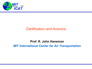 Certification and Avionics