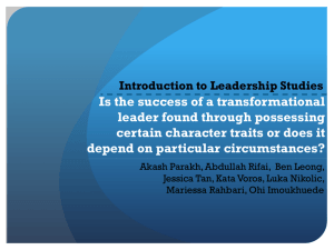 Leadership presentation completed