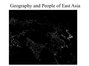 Geography and People of East Asia