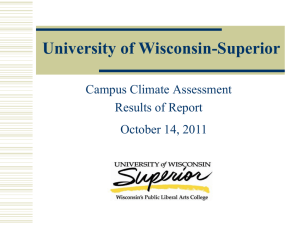 Climate Survey Results - University of Wisconsin