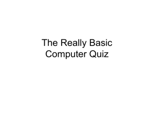 The Really Basic Computer Quiz