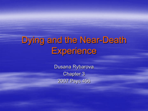 Dying and the Near-Death Experience - U