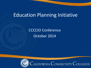 Education Planning - California Community Colleges Chief