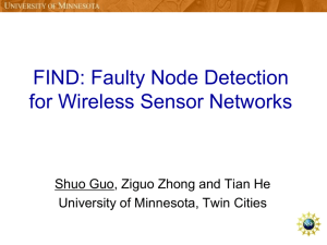 Faulty Node Detection for Wireless Sensor Networks