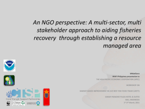 An NGO perspective: A multi-sector, multi stakeholder
