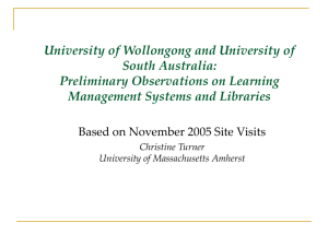 University of Wollongong and University of South Australia